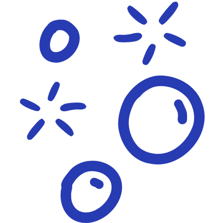 Bubbles icon CASPA Blue