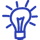 Lightbulb Icon Blue