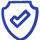 Protection Shield Icon Blue