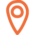 Location Pin Icon Large Orange