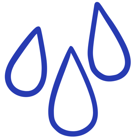 Water droplet icon CASPA Blue-1